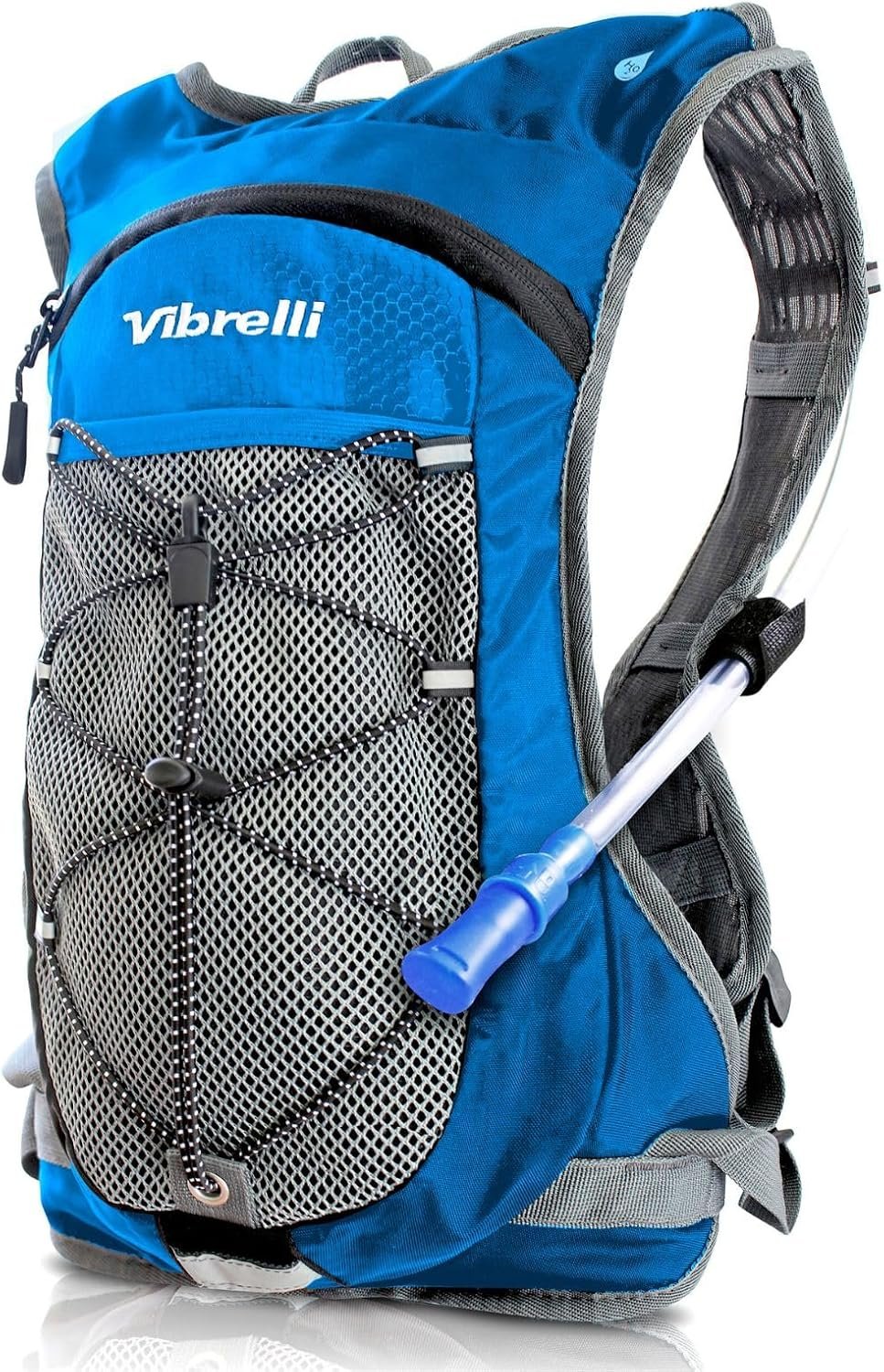 VibrelliVibrelli Hydration Backpack & 2L Hydration Bladder – High Flow Bite Valve – Hydration Pack for Cycling, Running, Hiking