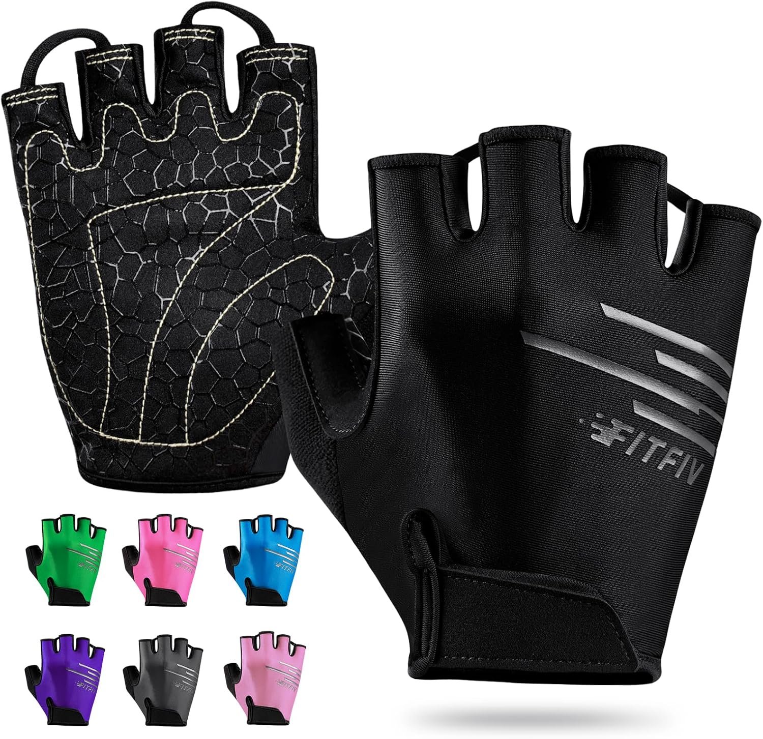 Cycling Gloves Bike Gloves for Men/Women Half Finger Biking Gloves Exercise Workout Gloves Suitable for Outdoor Sports, Gym, Weight Lifting, Rowing and Motorcycle