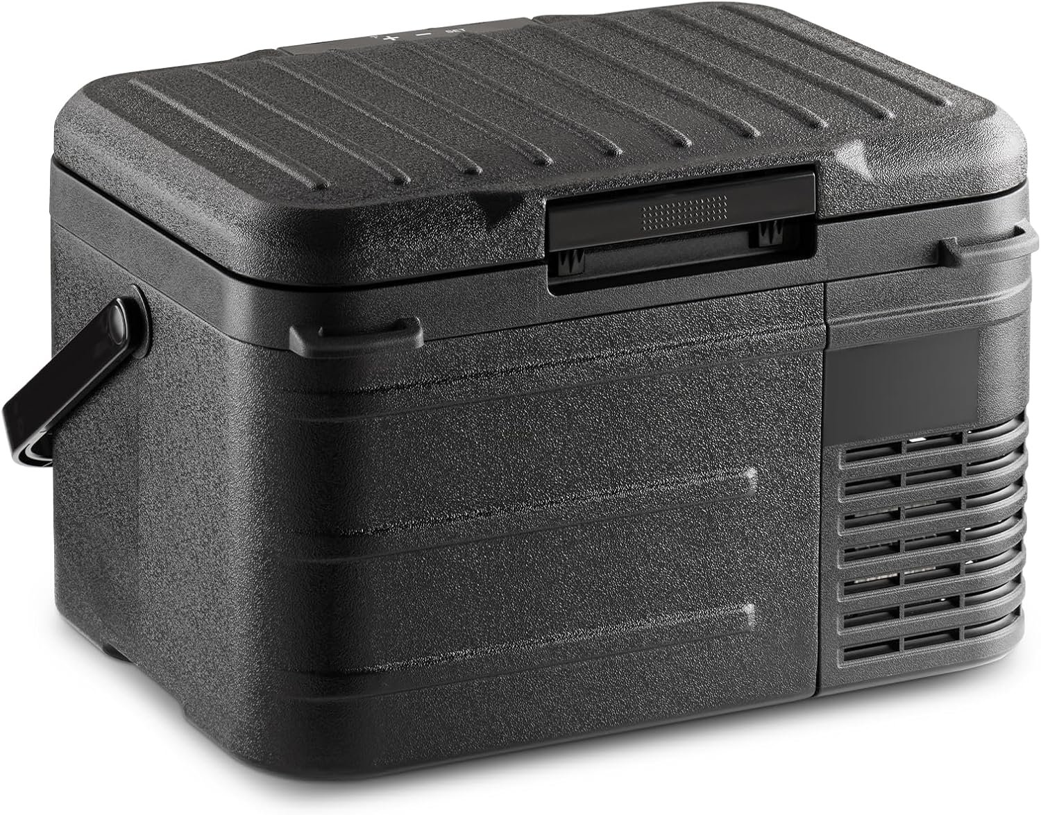 12 Volt Refrigerator, 11QT(10L) Compressor Electric Cooler, Car Fridge -4℉~68℉, Portable Refrigerator 12V/24V DC 110-240V AC, Compact Freezer for Vehicle RV Camping Truck Boat Travel, Black