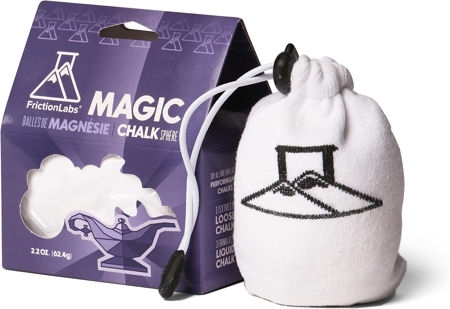 Friction Labs Gym Chalk – Magic Ball, PRO Ball (Chalk Bag Sock) | Non-Toxic Climbing Chalk for Bouldering, Gymnastics & More