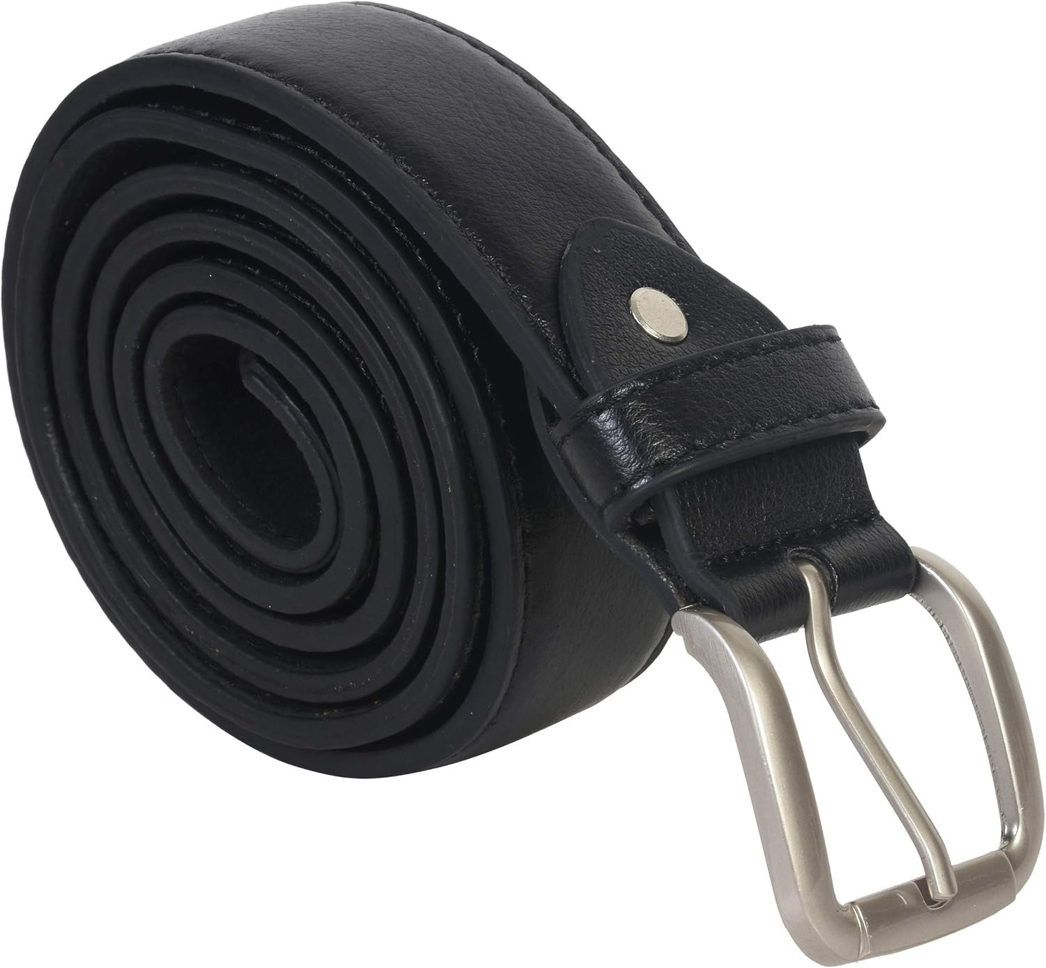 Men’s Black Leather Money Belt Sizes 32 Through 64
