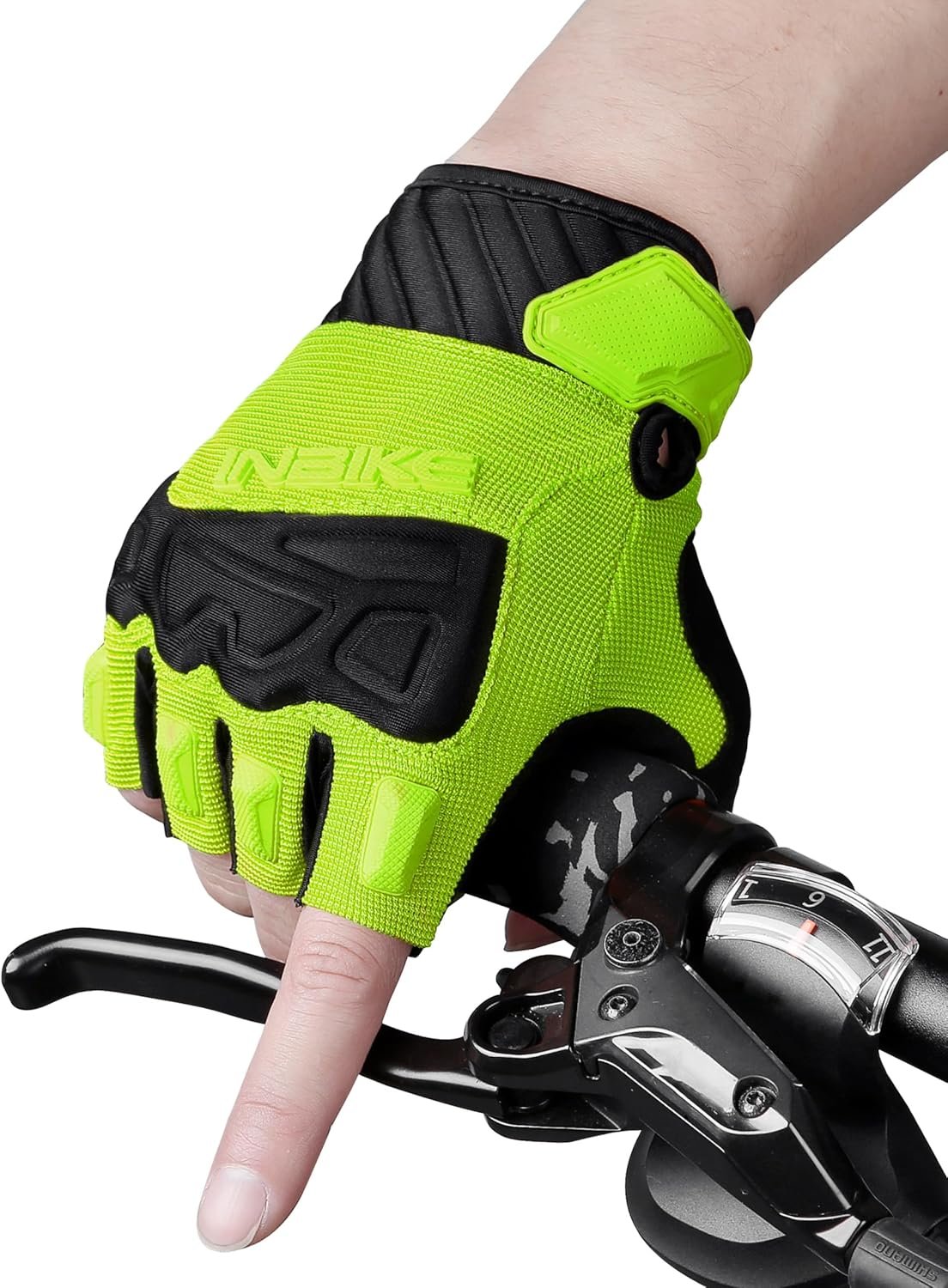 INBIKE Fingerless Cycling Gloves Breathable Protective for Road Mountain Bike MTB Riding