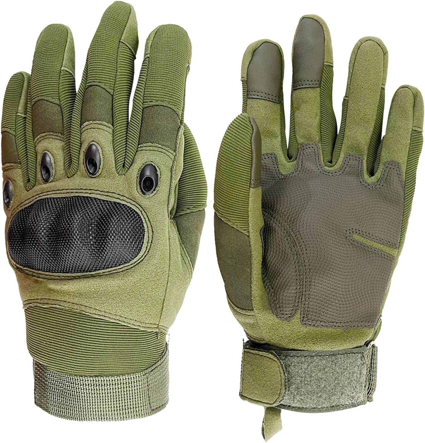 Sutekus Tactical Gloves Hard Knuckle Gloves with Touchscreen Fingers Hand Gear for Hiking, Camping, Hunting, Combat, Shooting, Cycling, Motorcycle