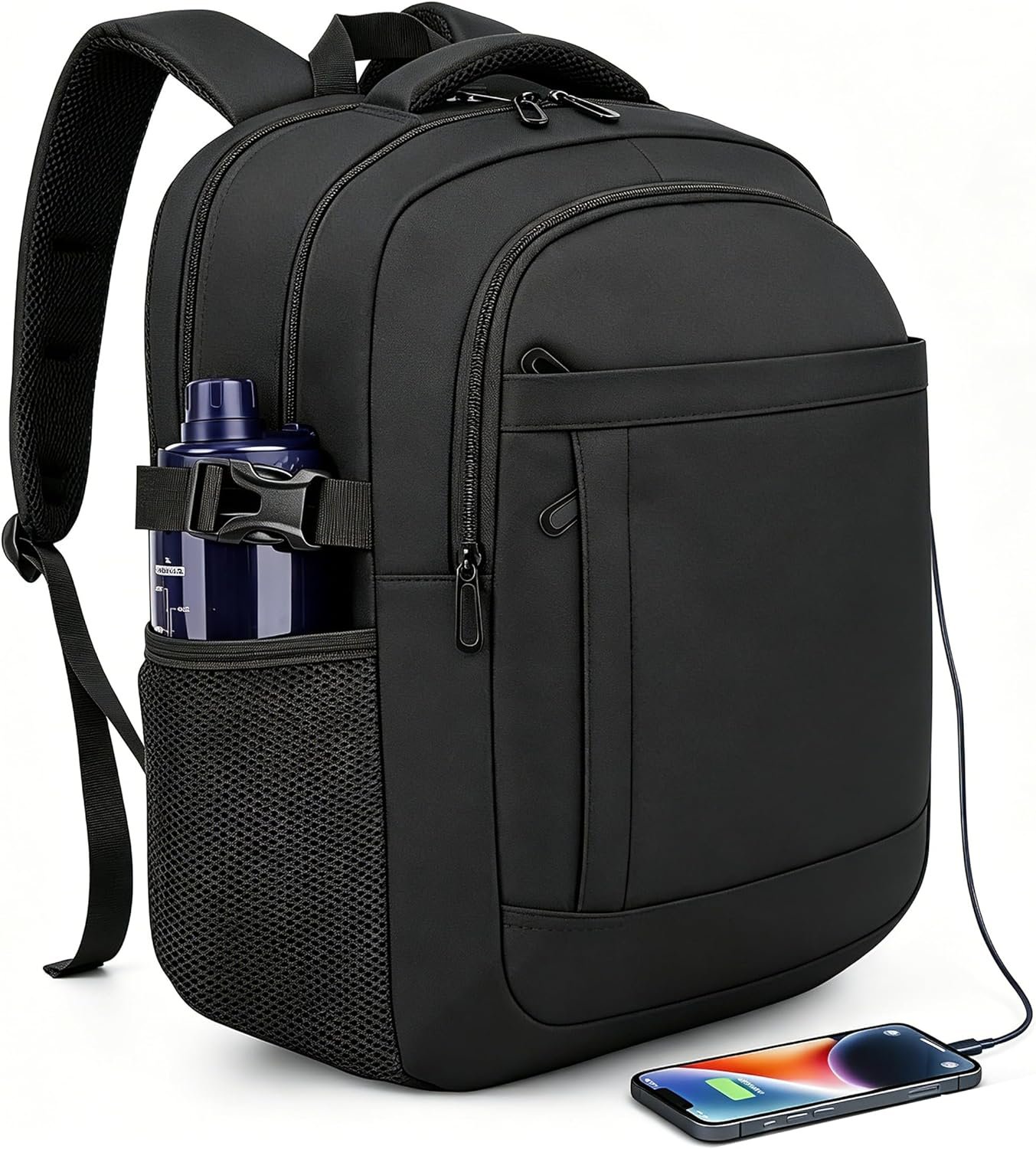 DEYACE Laptop Backpack 17 Inch Large Computer Bag for Men with USB Charger Port 18x14x8 Flight Approved Personal Item Travel Laptop Backpacks