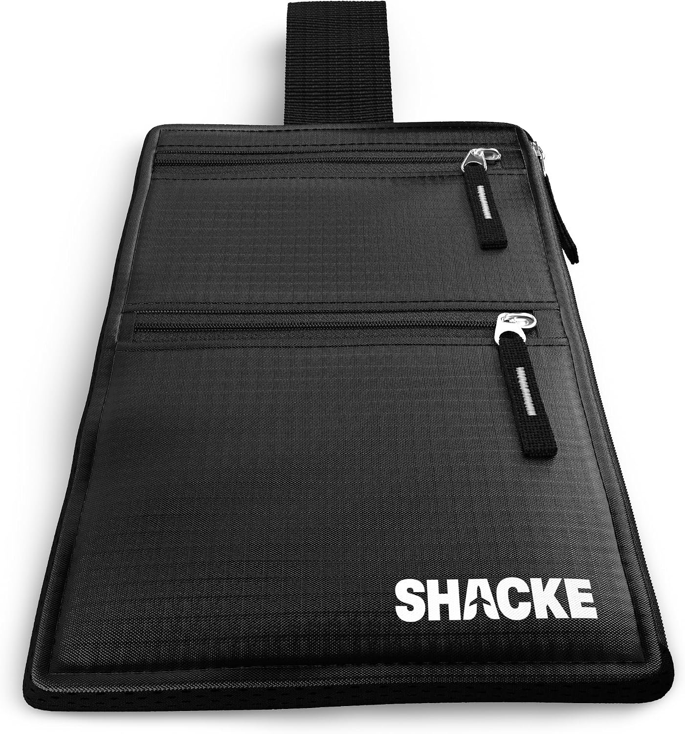 Shacke Hidden Travel 2 in 1 Belt Wallet Black Neck/Belt Hybrid Wallet w/RFID Blocker – Neck Pouch Passport Holder