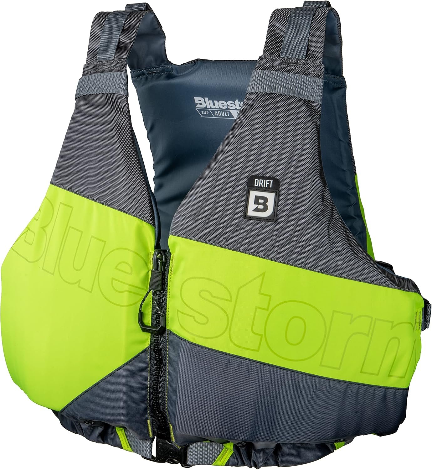 BLUESTORM Drift Kayak Life Jacket (PFD),Fully Adjustable,Universal Sized,US Coast Guard Approved,for Kayaking, Paddling, SUP, Fishing and More